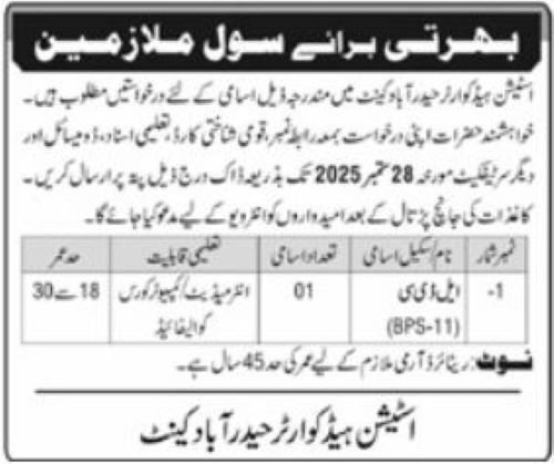 Station Headquarters Jobs in Hyderabad