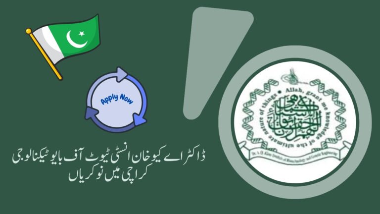 Dr A Q Khan Institute of Biotechnology Jobs in Karachi