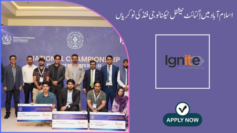 Ignite National Technology Fund Jobs in Islamabad